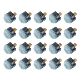 20Pcs Pool Cue Tips Leather Billiard Cue Tips Leather Pool Cross