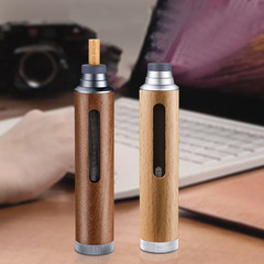 Portable Ashtray for Car Smokers - Prevents Ash from Falling with a Convenient Design, Made of Wood