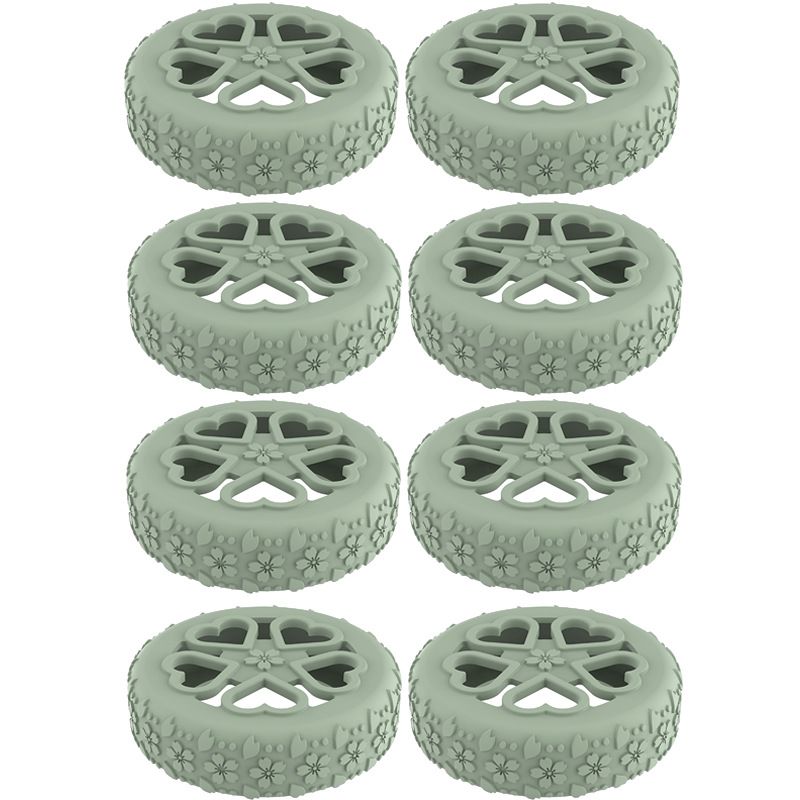 Caster shoesスーツケースホイールシリコン保護カバー耐摩耗性全包スーツケースホイールシリコン保護カバー