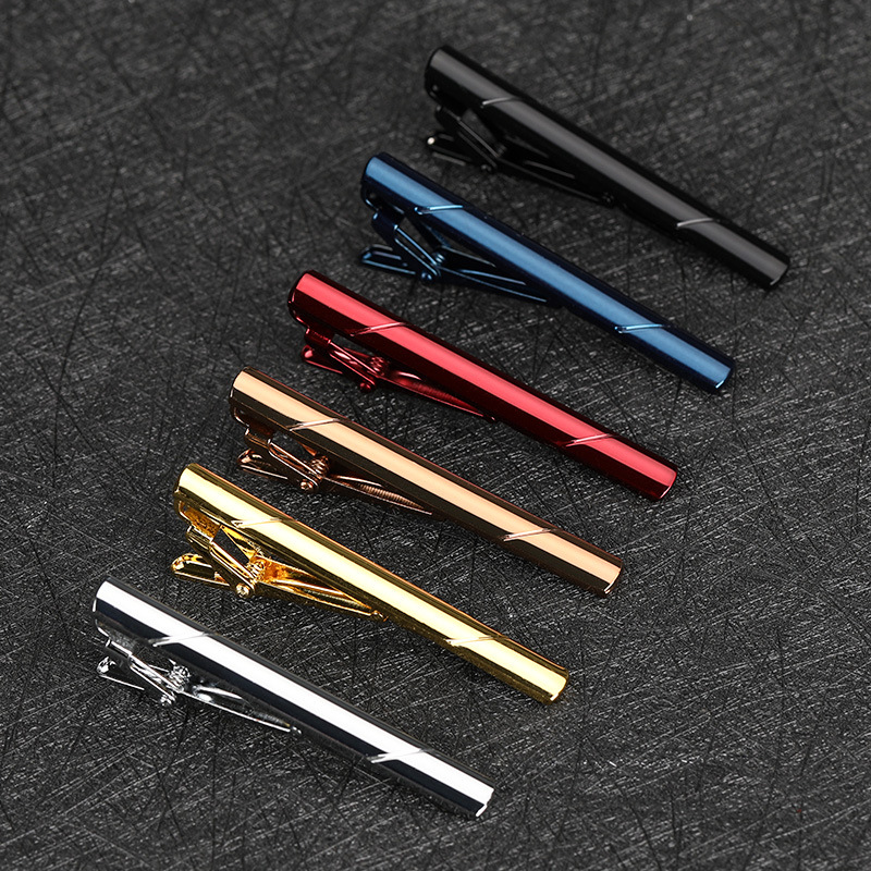 Hot Selling Wholesale Suit Tie Clip Copper Tie Clip Men's High-End Western Decoration Metal High-End Simple Clip