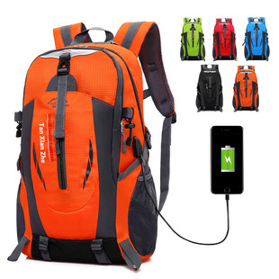 Cross-Border Outdoor Mountaineering Bags for Men and Women, Large-Capacity Trendy Backpacks, European and American Sports Travel Backpacks, Mountaineering Burden Reduction
