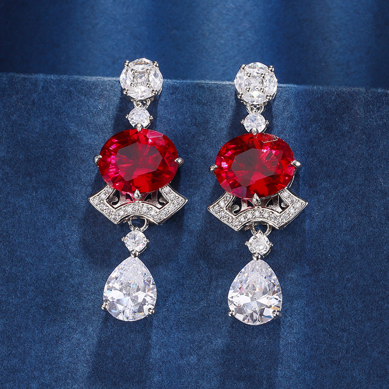 Zhuang Sheng joyas de cobre inferior chapado en oro de la joyería traje de simulación de tesoro de color avanzada falda retro traje femenino 10*12