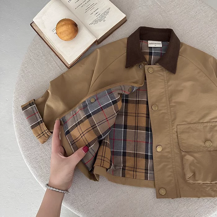 Children's denim spring jacket for boys