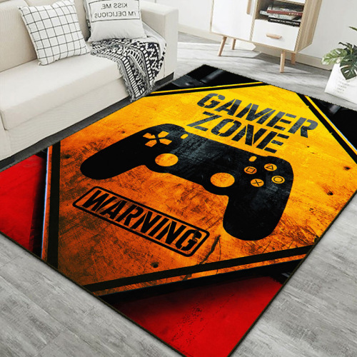 Amazon cross-border game console handle carpet 3D cartoon e-sports video game room full carpet wholesale