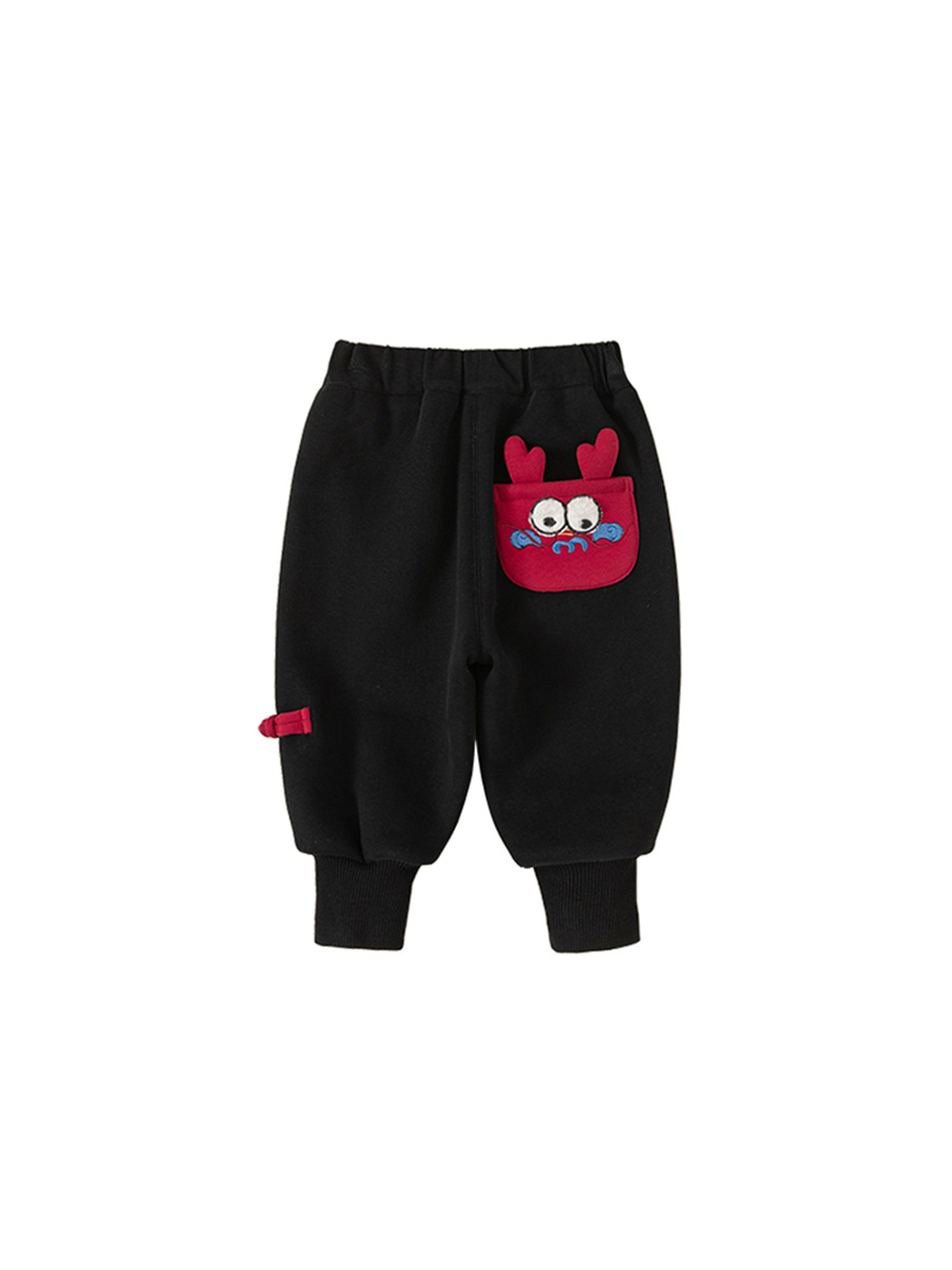 Ropa infantil Youbao, pantalones para niños, novedades de invierno, estilo chino, pantalones casuales para bebés, pantalones largos para niños, pantalones deportivos para niños pequeños image 7
