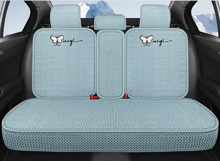 Car seat cushion, all-season breathable ice silk car cushion, universal five-seater car seat cushion and seat cover, direct from the manufacturer