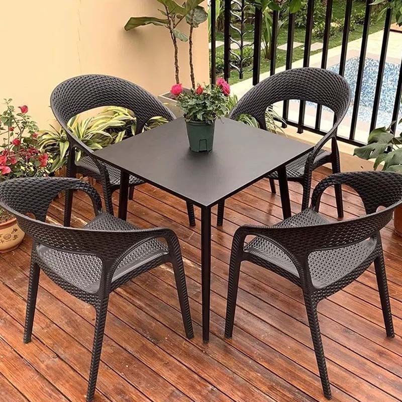 Outdoor Tables and Chairs, Courtyard Balcony Chairs, Rattan Chairs, Outdoor Leisure Tables and Chairs Three-Piece Set, Imitation Rattan Chairs, Waterproof and Sun-Proof