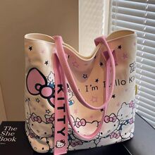 KT猫帆布包女士大容量托特包HelloKitty可爱包包学生单肩包手提包