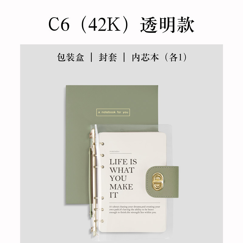 Cuaderno transparente cuaderno de trabajo de negocios cuaderno de ahorro cuaderno de cuentas de mano cuaderno de diario