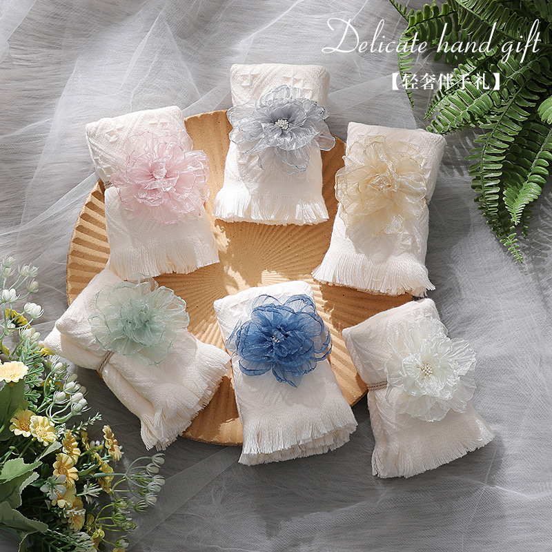 Creative DIY Wedding Guest Towel Favors, Marriage Return Gifts, Maid of Honor Hand Towel Outfit, Festival Gift, Pure Cotton Towel