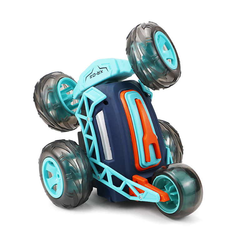 Transfronterizos 5 ruedas acrobacias carro volcado inalámbrico control remoto 360 grados rotación coche de control remoto juguetes para niños