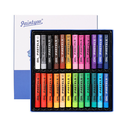 Super soft heavy color oil pastel wholesale scraper set non-dirty hands non-toxic kindergarten creamy soft 24/36 colors