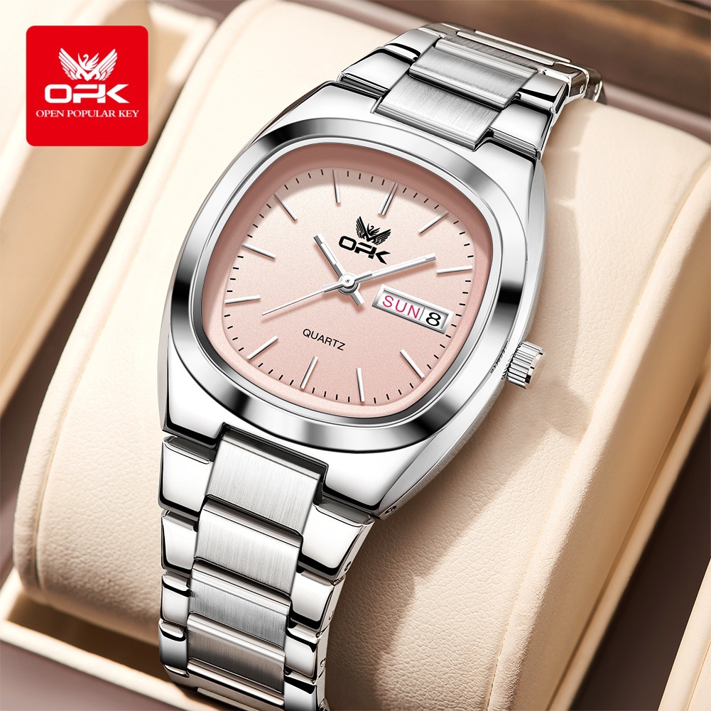 Opk Brand Watch Trendy Fashion Square Women's Watch Cross-Border Foreign Trade Popular Waterproof Bracelet Quartz Watch for Women