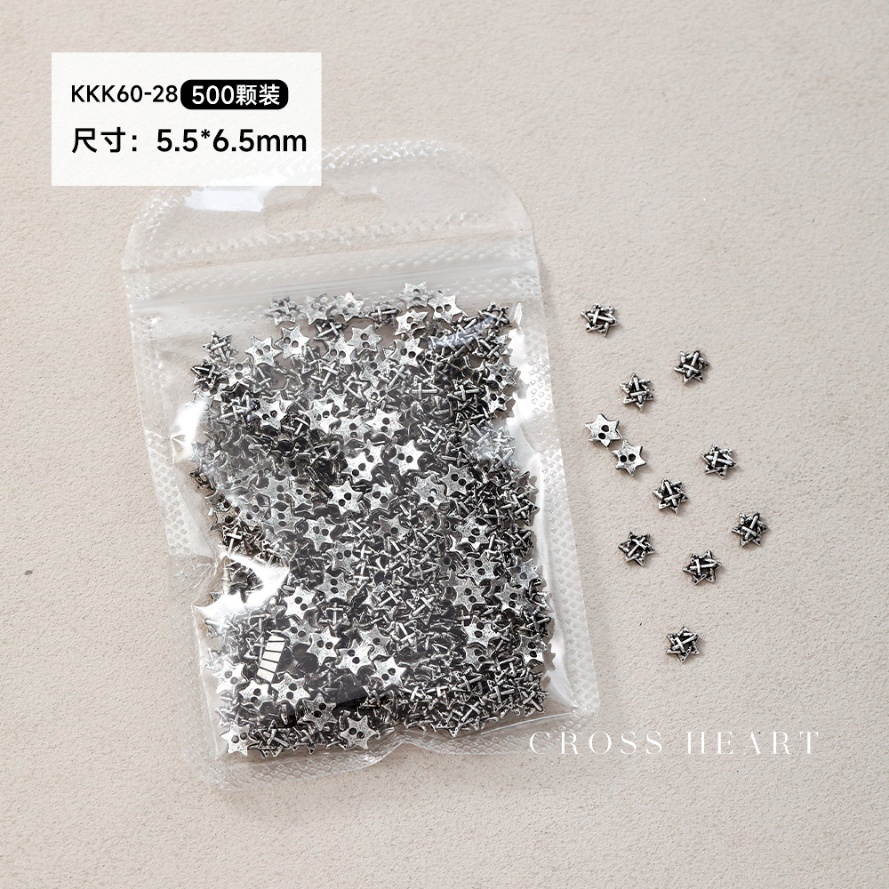 【KKK60-28】까마귀 하트 주얼리 약 500개