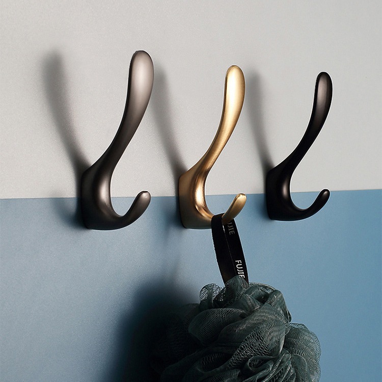 Nueva aleación de zinc ropa gancho moderno simple pasillo gancho muebles hardware accesorios multifuncional ropa gancho