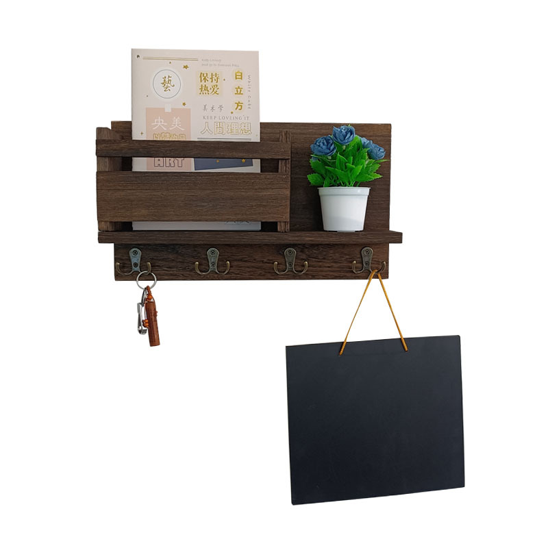 Amazon sala de estar colgante de madera pared colgante de pared estante de almacenamiento colgante de llaves de puerta de entrada marco de madera