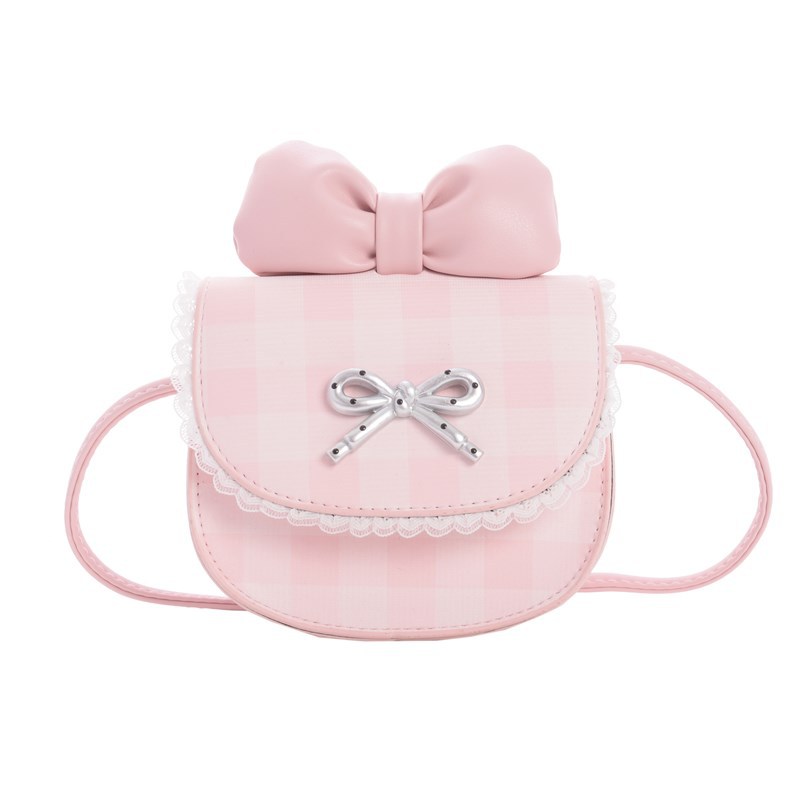 Mini compacto para niños y niñas bolsas de hombro a cuadros lindas bolsas de cadena para bebés nuevas bolsas para padres e hijos