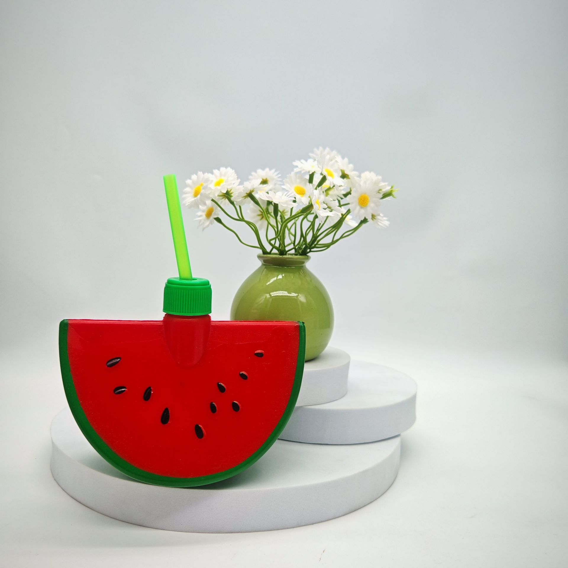 Taza de paja de la serie de frutas de verano gran cantidad de dibujo detallado soporte para diseñar taza de publicidad taza de promoción