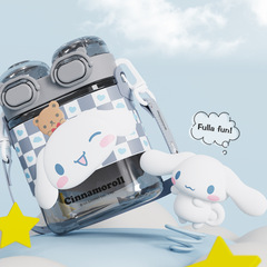 艾可思三麗鷗蜜蜜雙飲太空杯兒童可愛庫洛米凱蒂高顏值便攜塑料杯