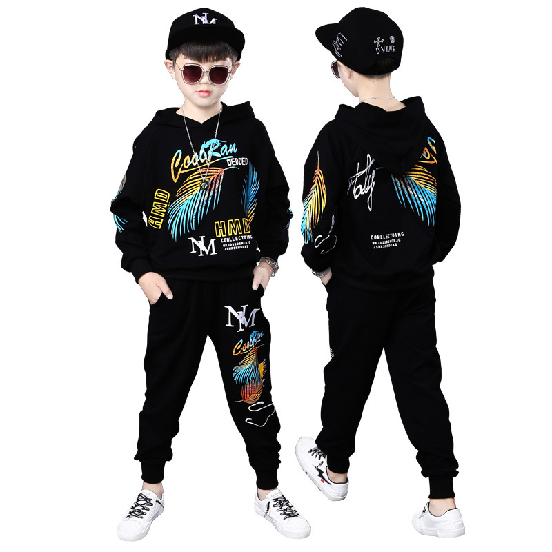 Children's Boys' Autumn Set 2023 Korean Edition New Middle Big Boys Fashion Handsome Street Dance Sports and_voghion.com