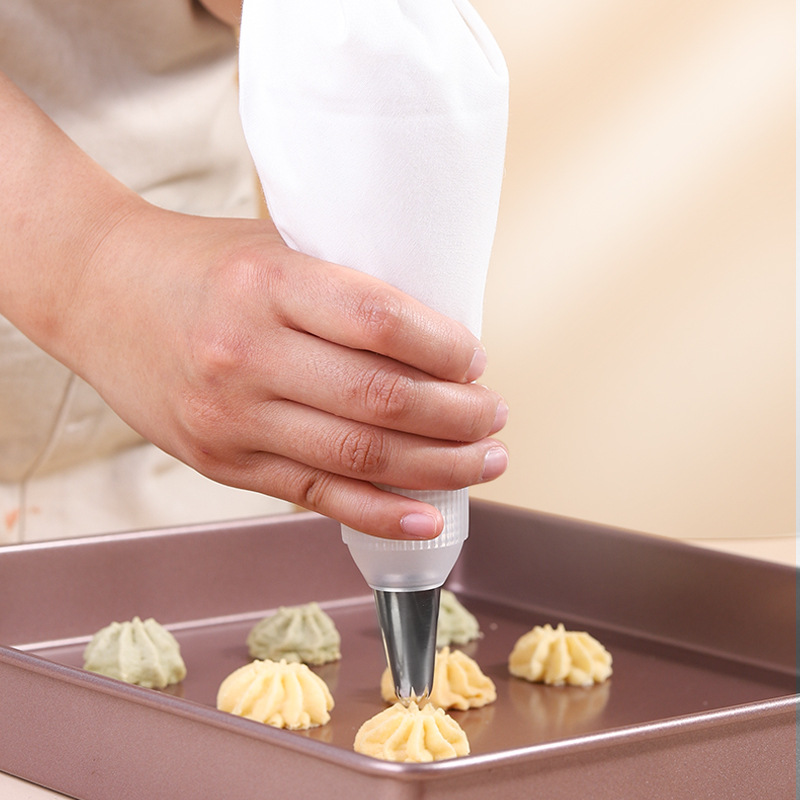 Beike TPU pastelería bolsa de crema Pastel de galletas pastelería bolsa de boquilla bolsa de compresión blanco naranja engrosada uso repetido