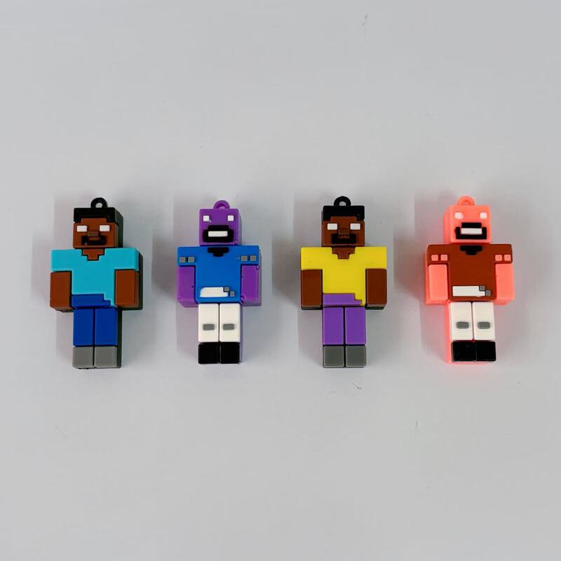 クリエイティブな売れ筋の Minecraft 周辺機器 Minecraft キーホルダー スクールバッグ ペンダント 漫画バッグ ペンダント 人形|undefined