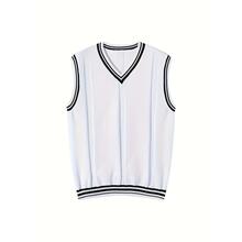 M 43753 Preppy V-neck Knitted Vest ѧԺ�� V �챳�Ŀ羳ר