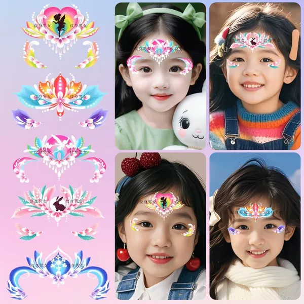 Z419 [Five Sets] forehead painted stickers