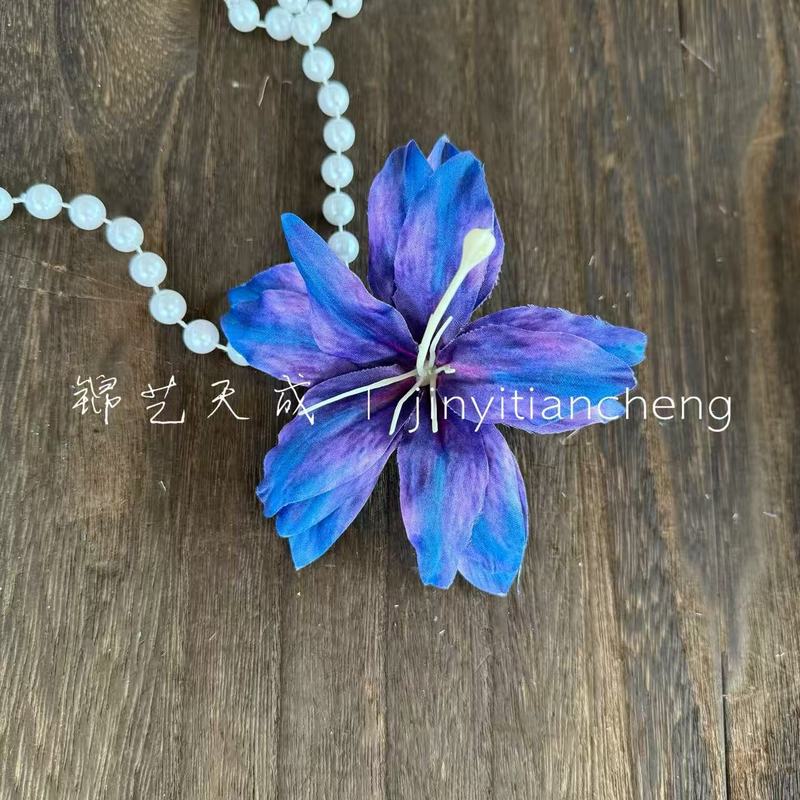 3d打印小百合花头 头饰diy材料婚庆花墙插花 鞋扣饰品舞蹈服装饰|undefined