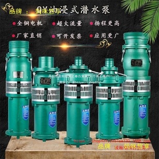Shanghai Qy Oil-Immersed Pump for Agricultural Irrigation, Large Flow, High Lift, Deep Well Industrial Use, People's Submersible Water Pump