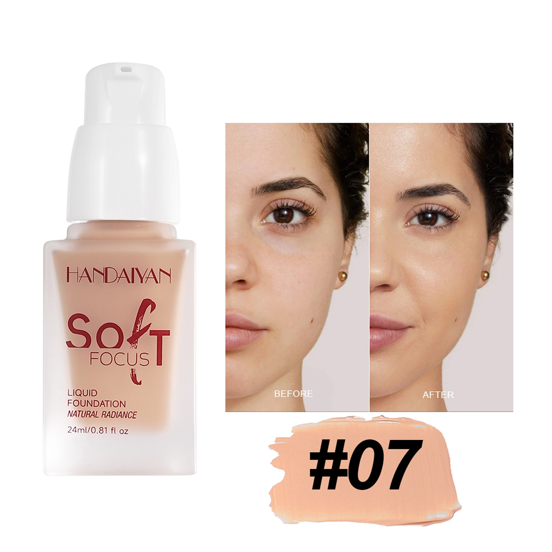 Base líquida transfronteriza opacificante duradero sin quitar el maquillaje, base humectante no pegajoso, maquillaje al por mayor.