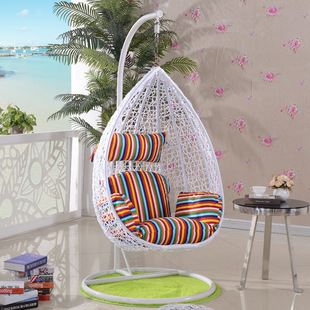 Hanging Basket Chair Indoor Swing Cradle Hanging Chair Lazy Household Balcony Hammock Bedroom Cyber Celebrant Bird's Nest Bracken Rattan Chair