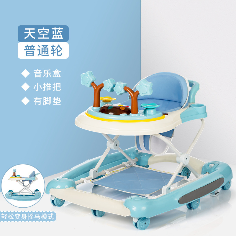 Baby Walker anti-o-pierna anti-vuelco niña niño bebé multifuncional niño caminar ayuda carro