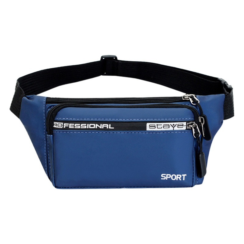 New Waist Bag Wholesale Men's Simple Large Capacity Shoulder Crossbody Chest Bag Large Capacity Mobile Phone Coin Purse Waist Bag