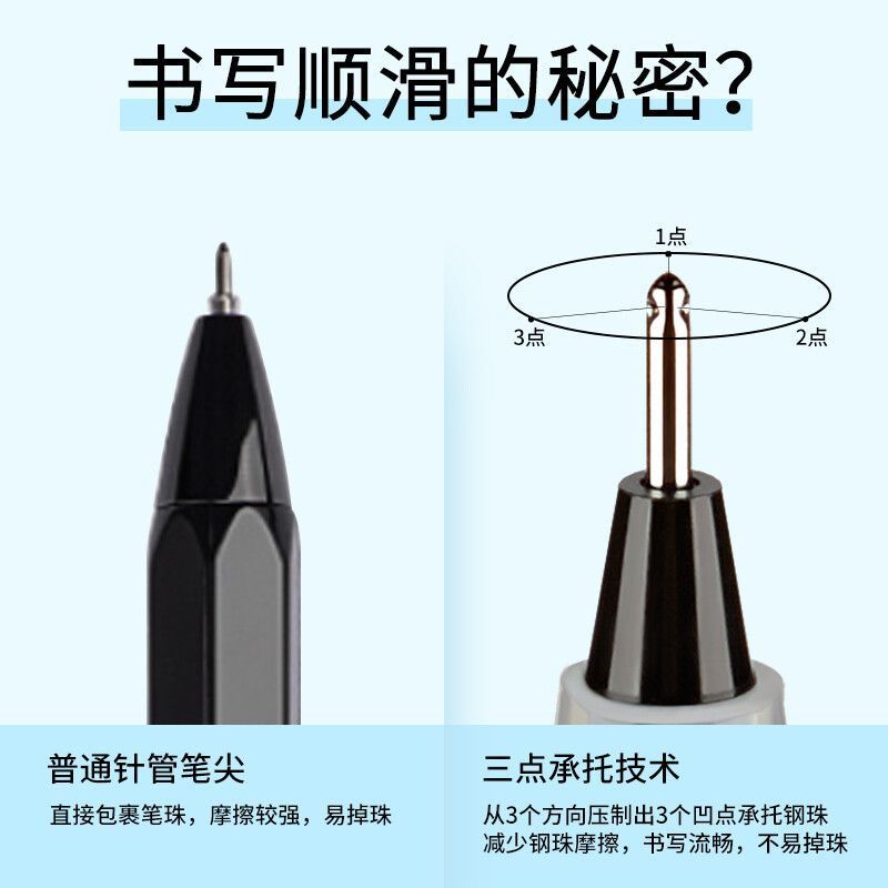 正品pilot日本百乐笔中性笔BL-P50 P500考试专用黑水笔签字笔0.5|undefined