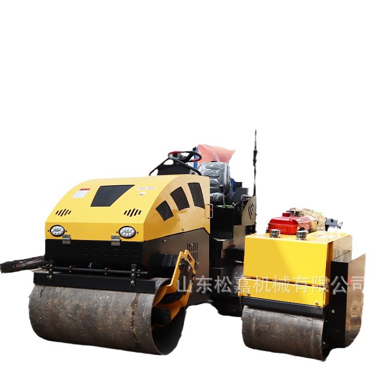 Máquina de compactación para área estrecha de césped asfalto de suelo de relleno tipo conductor de rodillo vibratorio de rueda única y doble
