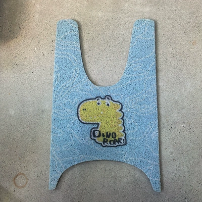 Electric vehicle foot mat – for Mavericks Mavericks N1-N1S-NQI - yellow-dinosaur-mavericks-n1-n1s-nqi