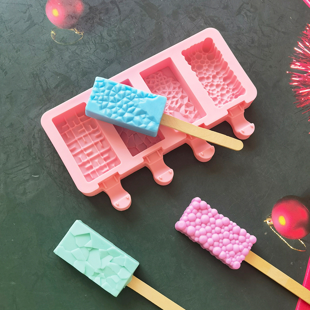 Helado de burbujas en forma de 4 227 molde de silicona pastel helado pudín molde de postre jabón para hornear utensilios
