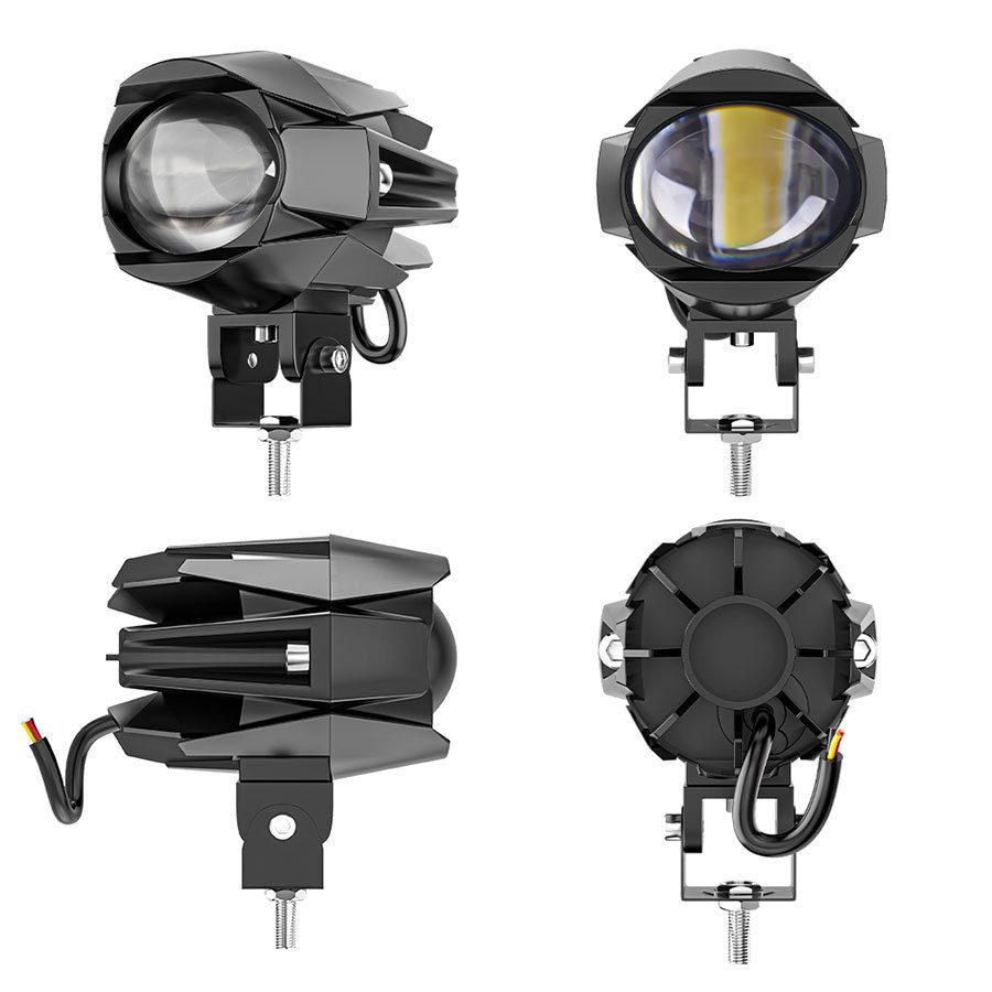 Cross-border hot sale car and motorcycle spotlight LED modified external lens waterbird monocular binocular auxiliary headlamp