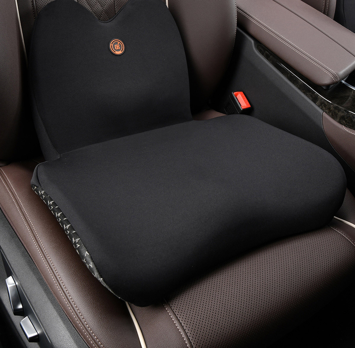 Car Heated Cushion Electric Massage Waist Cushion Car Seat Memory Foam Back Pillow Waist Office Waist Seat