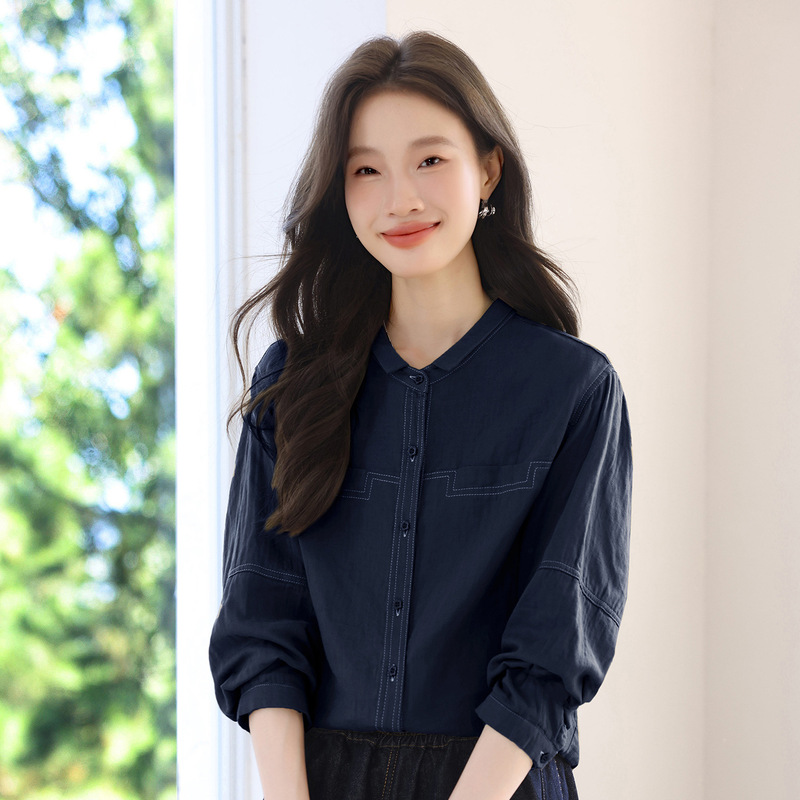 休闲百搭秋季新款长袖单排扣女士外套2025年新款气质时尚短外套|undefined