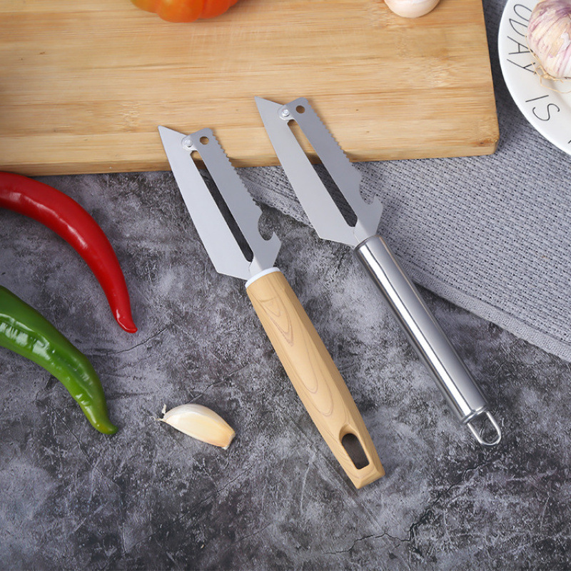 酒店商超 创意便携多功能水果刀 果蔬削皮刀 削皮器水果刀二合一