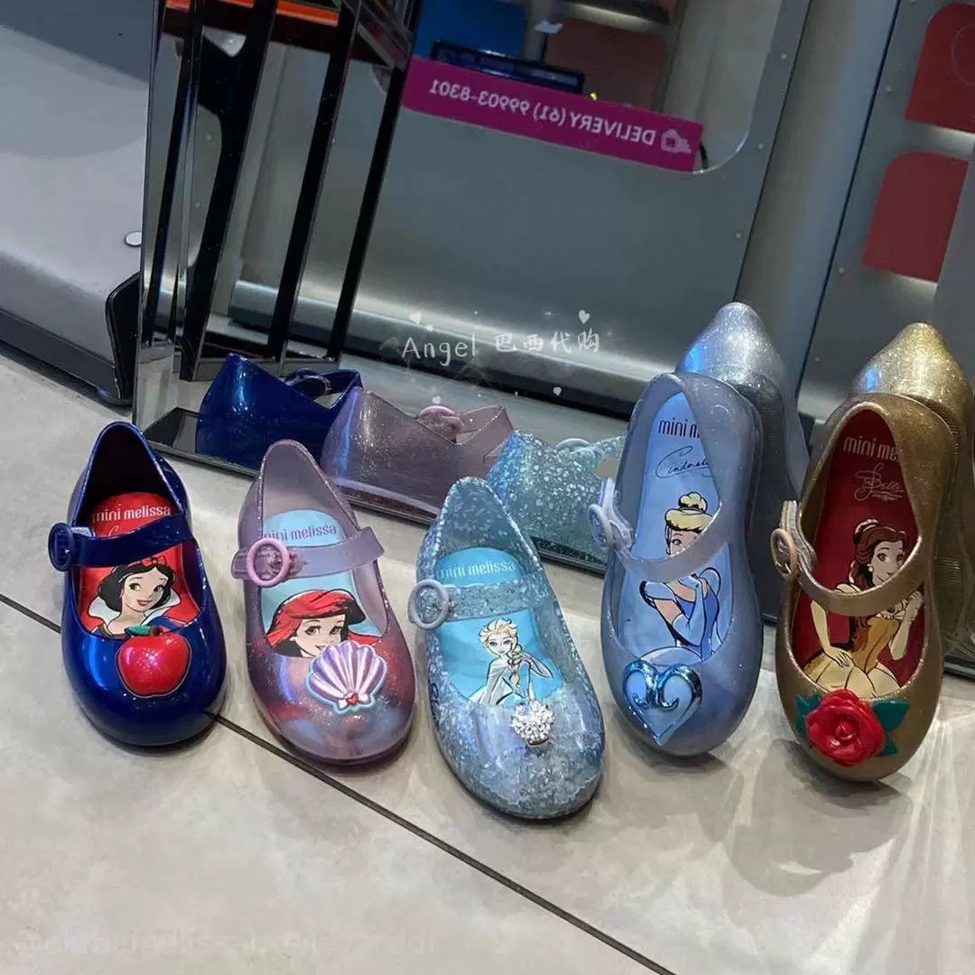 2022 Новая детская обувь Melissa Jelly Shoes Замороженные принцесса Аиша Одиночная обувь Сандалии для девочек