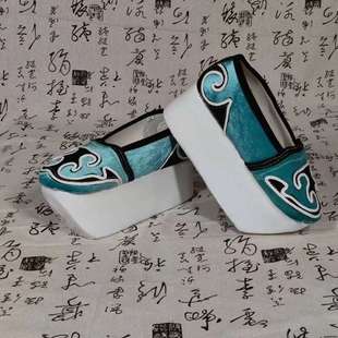 Xiqu Xiaosheng Shoes Ancient Dress Shoes Peking Opera Henan Opera Yue Opera Huangmei Opera Wooden Sole Shoes Scholarly Shoes Drama Shoes