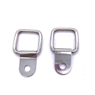 In stock supply stainless steel D-type buckle square pull ring buckle box bag buckle photo frame hook