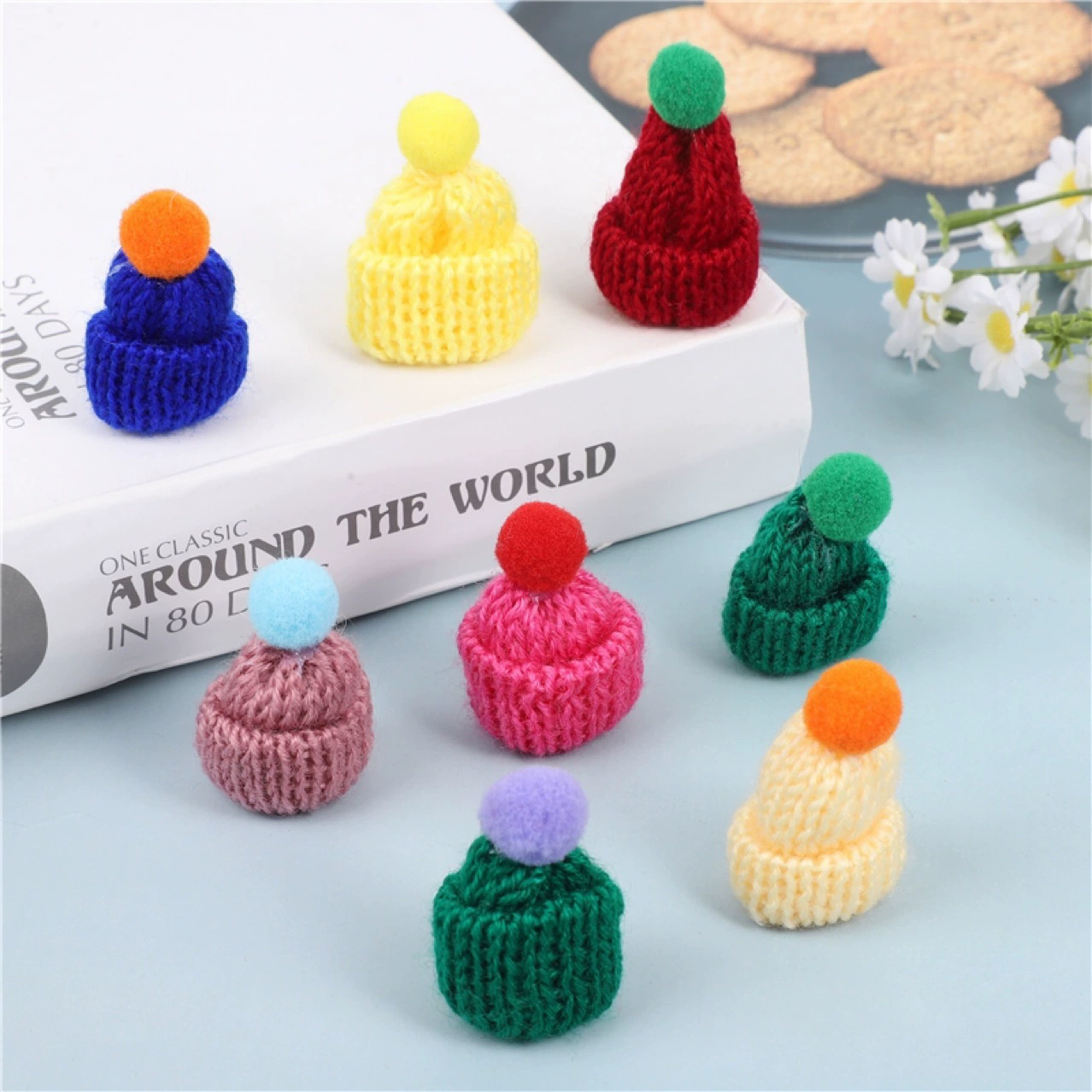 DIY ювелирные аксессуары Корейская осень-зима шерстяная шапка имитация шерстяной шапки Серьги-серьги-серьги брелок