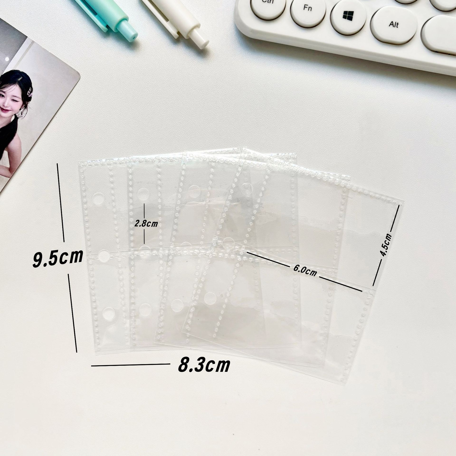 Original ins estilo simple perro lindo gato de tres agujeros de hojas sueltas álbum de tres pulgadas libro de almacenamiento de libros de tarjetas pequeñas