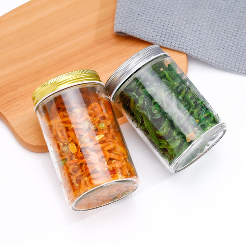 Straight-Tube High-Temperature-Resistant Glass Jar for Jam, Canned Goods, and Bird's Nest; Airtight Food Storage Container with Sealed Lid—Perfect for Home Use & Tea Storage