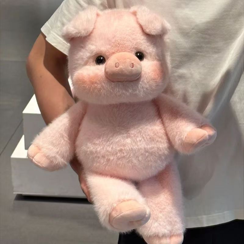 呆萌可爱小香猪毛绒玩具可爱小羊玩偶跑步小猪公仔生日礼物高地牛|undefined