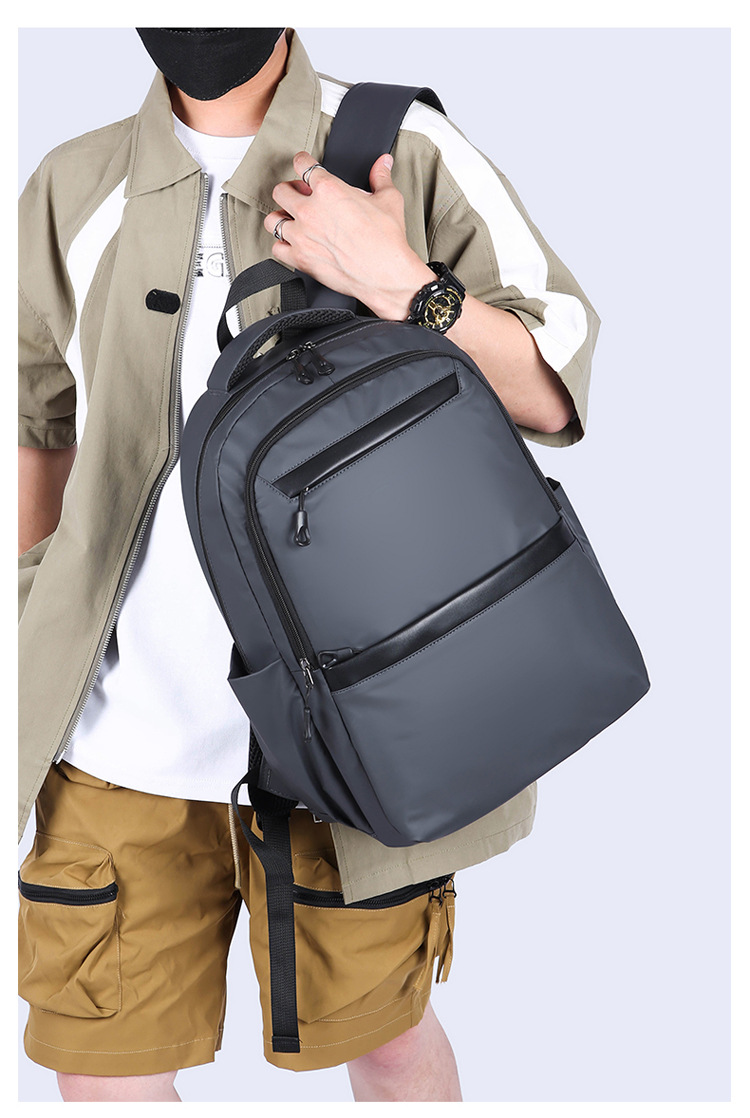 New large-capacity schoolbags for junior and senior high school students, simple commuting computer bags, foreign trade backpacks for men, Korean version cross-border wholesale undefined